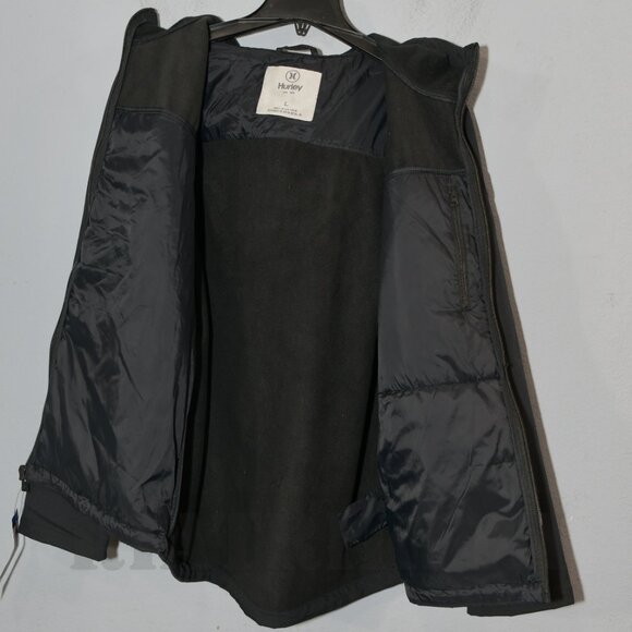 Hurley Men's Windbreaker Softshell Quilted Wind Resistant Fabric‎ Jacket - Picture 8 of 9